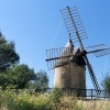 affiche Découvrez ce moulin à vent restauré du XIIIe siècle sur les hauteurs de Langlade - Journées du Patrimoine 2022