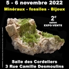 affiche 2e Salon Minéraux Fossiles Bijoux de Auch (gers)